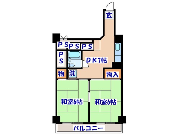 仙台ファ－ストマンションの物件間取画像